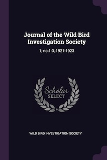 Couverture_Journal of the Wild Bird Investigation Society