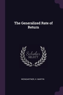 Front cover_The Generalized Rate of Return