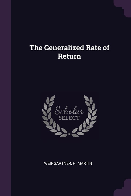 Front cover_The Generalized Rate of Return