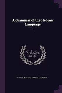 Front cover_A Grammar of the Hebrew Language