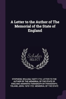 A Letter to the Author of The Memorial of the State of England