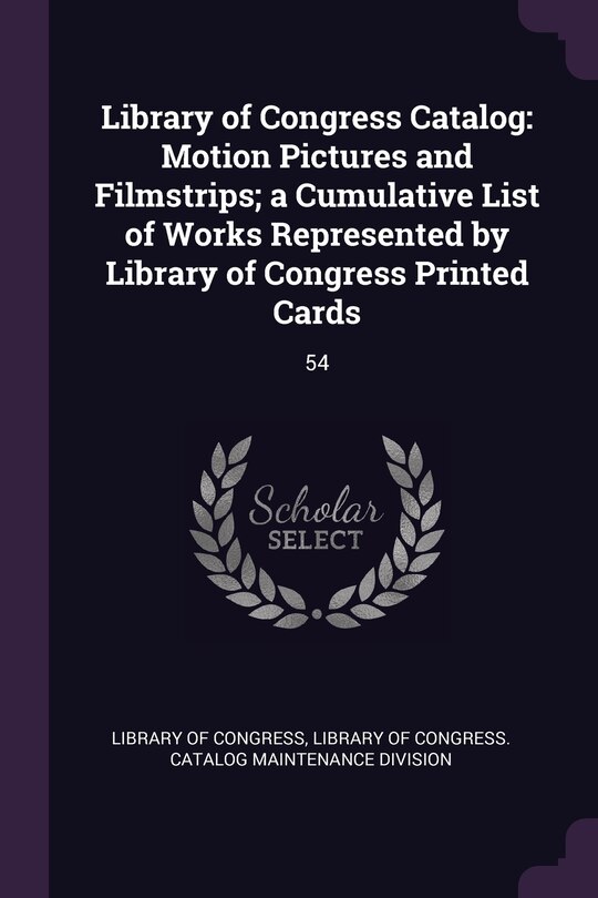 Couverture_Library of Congress Catalog