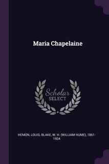 Front cover_Maria Chapelaine