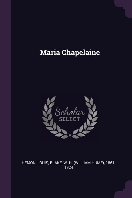 Front cover_Maria Chapelaine