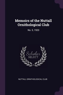 Front cover_Memoirs of the Nuttall Ornithological Club