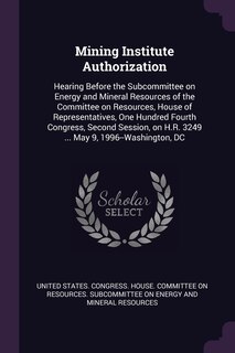 Front cover_Mining Institute Authorization