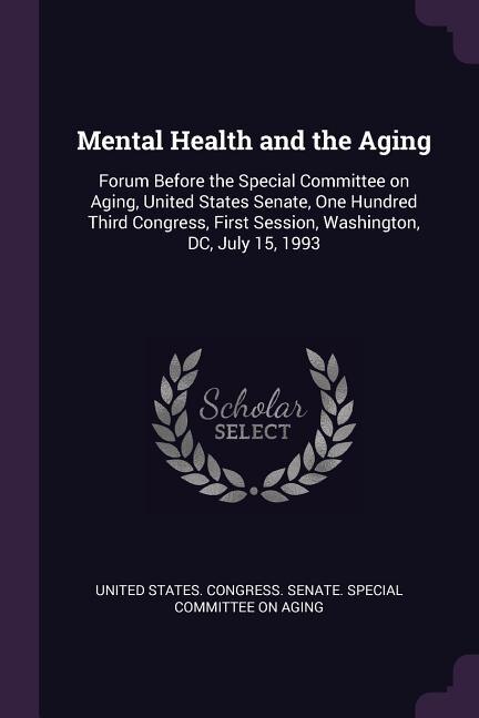 Front cover_Mental Health and the Aging