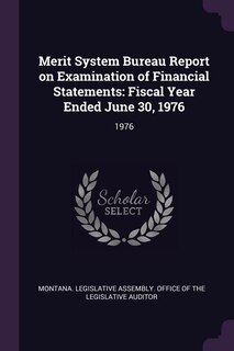 Front cover_Merit System Bureau Report on Examination of Financial Statements