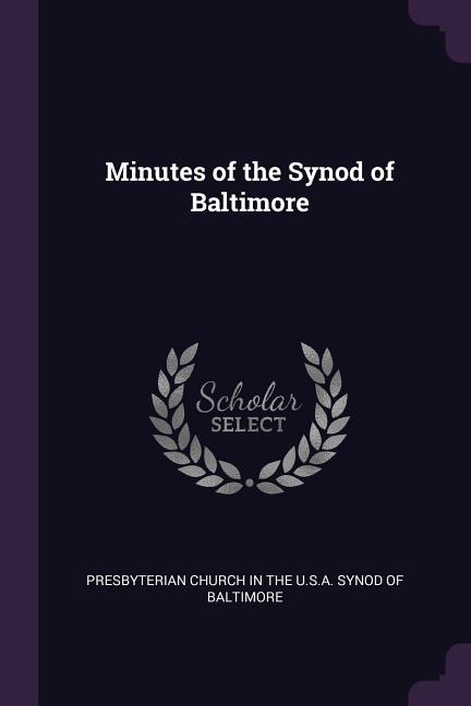 Minutes of the Synod of Baltimore