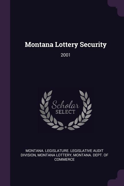Front cover_Montana Lottery Security