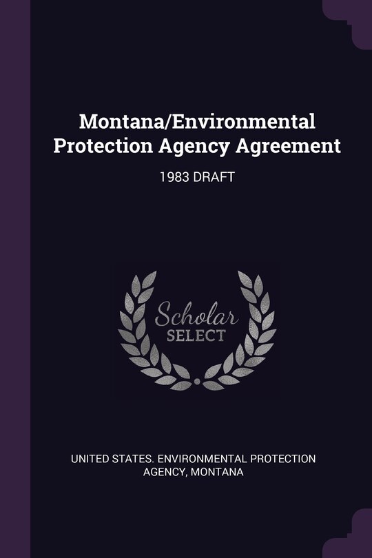 Couverture_Montana/Environmental Protection Agency Agreement