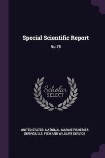 Front cover_Special Scientific Report