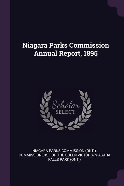 Couverture_Niagara Parks Commission Annual Report, 1895