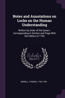Couverture_Notes and Annotations on Locke on the Human Understanding