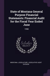 Couverture_State of Montana General Purpose Financial Statements