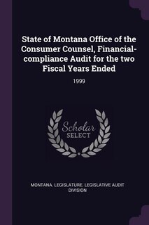 Front cover_State of Montana Office of the Consumer Counsel, Financial-compliance Audit for the two Fiscal Years Ended