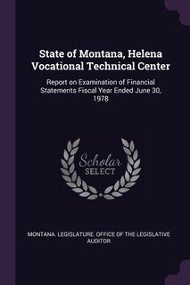 Front cover_State of Montana, Helena Vocational Technical Center