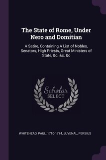 Front cover_The State of Rome, Under Nero and Domitian