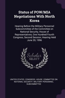 Couverture_Status of POW/MIA Negotiations With North Korea