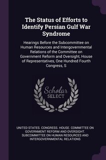 Front cover_The Status of Efforts to Identify Persian Gulf War Syndrome