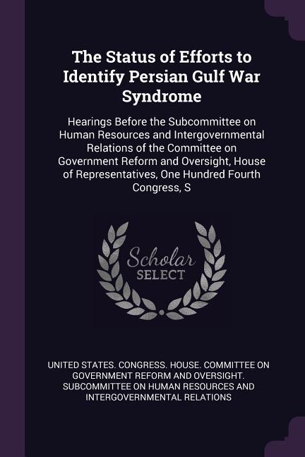 Front cover_The Status of Efforts to Identify Persian Gulf War Syndrome