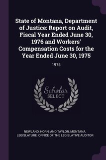 Couverture_State of Montana, Department of Justice