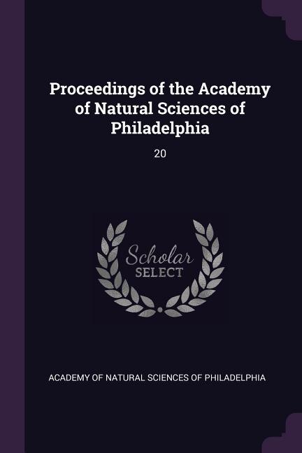 Couverture_Proceedings of the Academy of Natural Sciences of Philadelphia