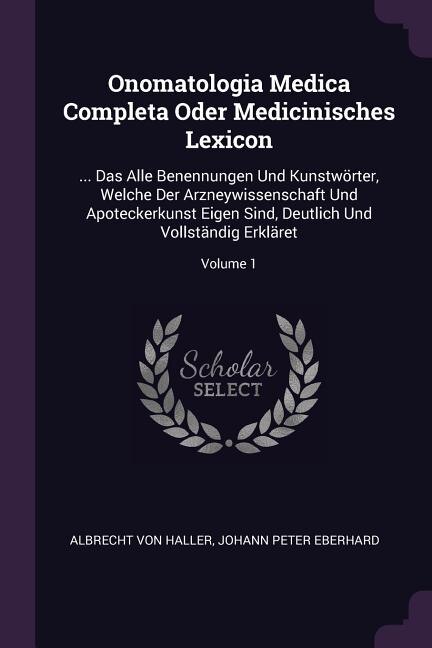 Front cover_Onomatologia Medica Completa Oder Medicinisches Lexicon
