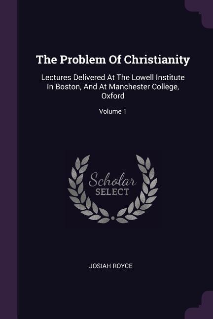 Front cover_The Problem Of Christianity