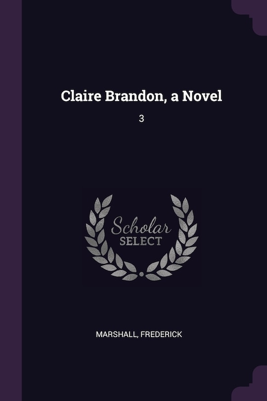 Couverture_Claire Brandon, a Novel