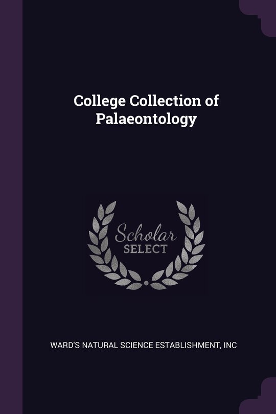 Front cover_College Collection of Palaeontology