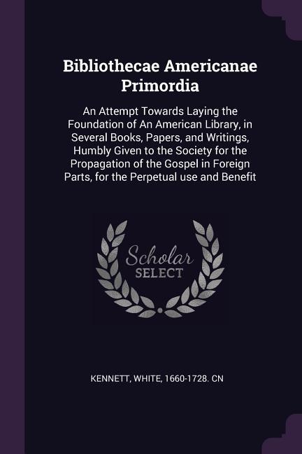 Couverture_Bibliothecae Americanae Primordia