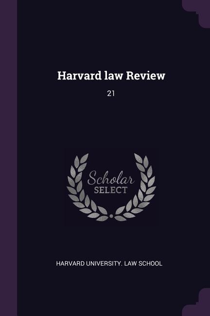 Front cover_Harvard law Review
