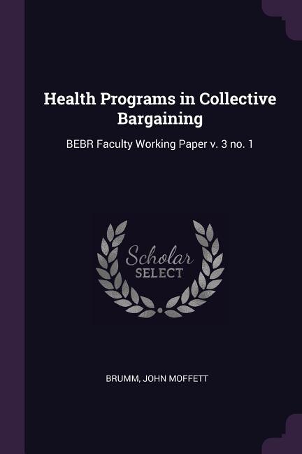 Couverture_Health Programs in Collective Bargaining