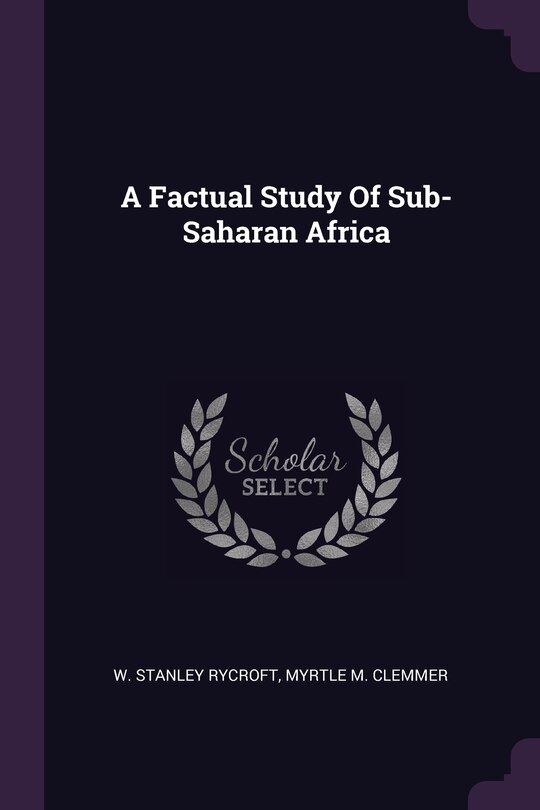 Front cover_A Factual Study Of Sub-Saharan Africa