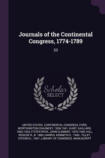 Front cover_Journals of the Continental Congress, 1774-1789