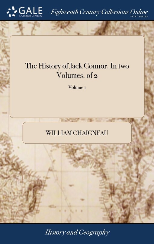 Front cover_The History of Jack Connor. In two Volumes. of 2; Volume 1
