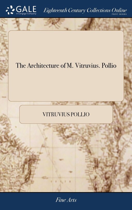 Couverture_The Architecture of M. Vitruvius. Pollio