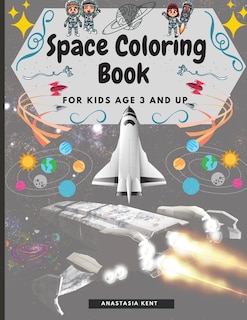 Front cover_Space Coloring Book for Kids Age 3 and UP