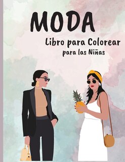 Front cover_Moda Libro Para Colorear Para Las Niñas