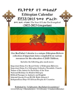 Couverture_Ethiopian Calendar 2015 - Rastafari Groundation Compilation 2022-2023