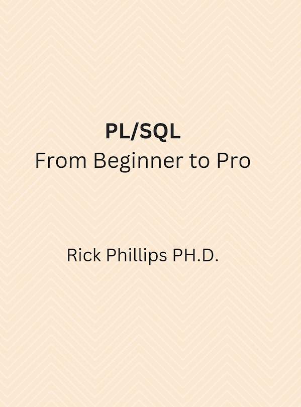 Front cover_PL/SQL From Beginner to Pro