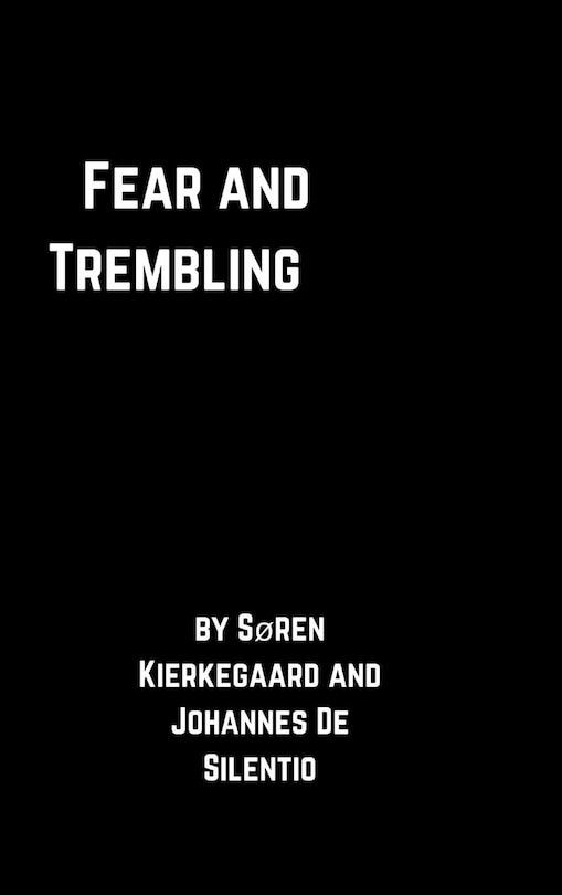 Front cover_Fear and Trembling