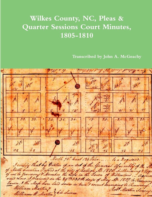 Couverture_Wilkes County, NC, P&Q Minutes, 1805-1810