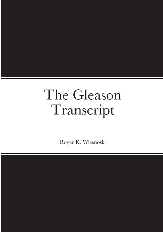 Front cover_The Gleason Transcript