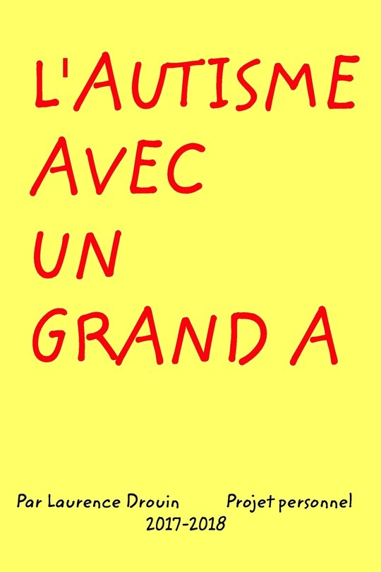 Front cover_L'Autisme avec un grand A