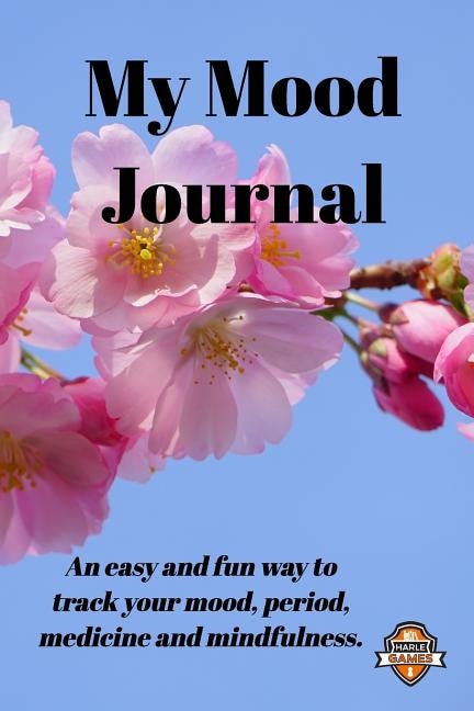 Front cover_My Mood Journal, Sakura BW (6 Months)