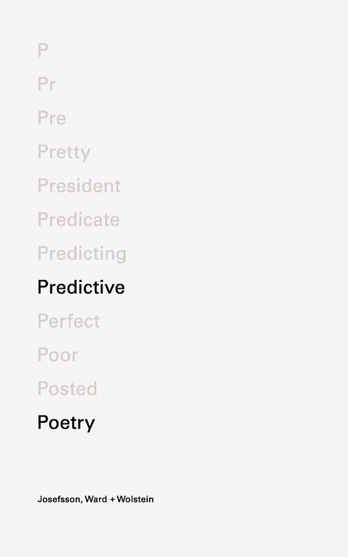 Front cover_Predictive Poetry