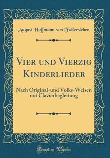 Front cover_Vier und Vierzig Kinderlieder