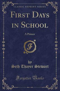 Couverture_First Days in School